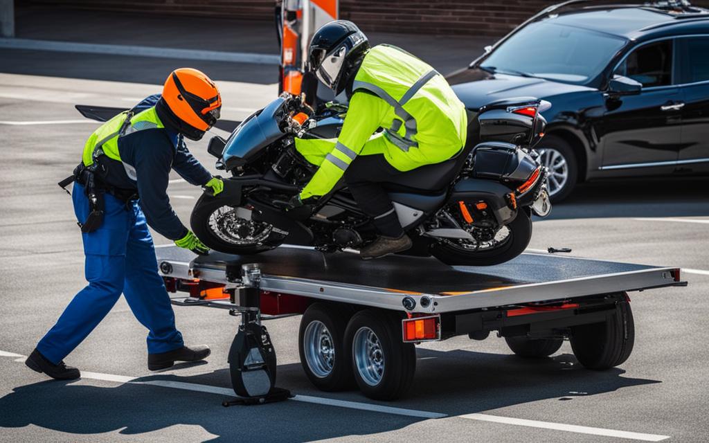 transporte seguro de motocicletas